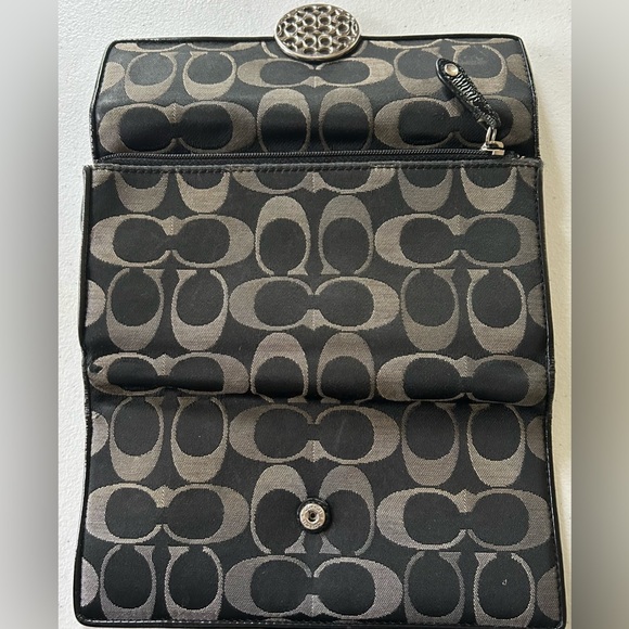 Coach Alexandra Signature Slim black and gray wallet. - Picture 3 of 9